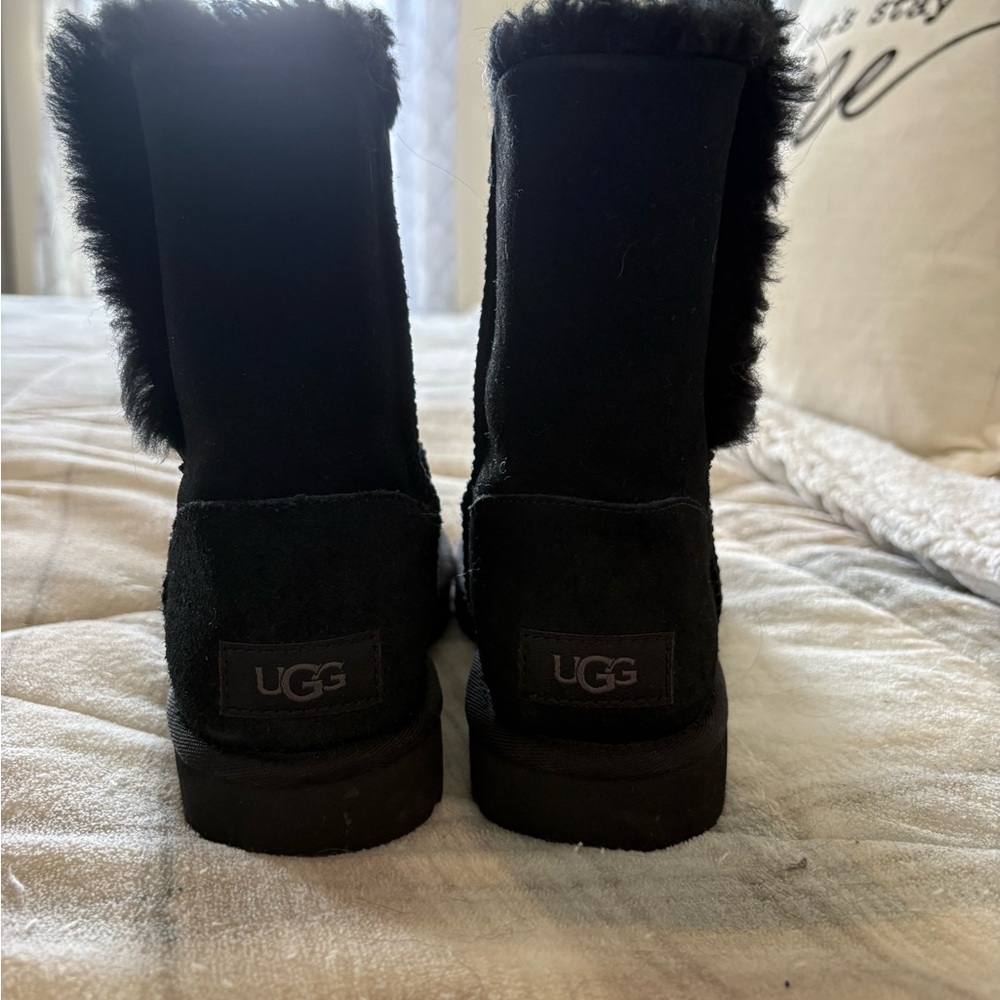 UGG Classic Black Boots with Shearling